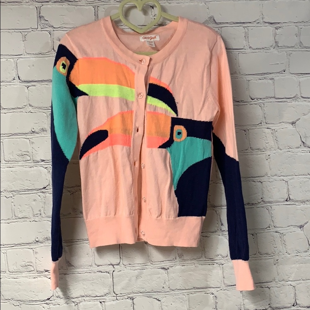 Girls toucan design sweater